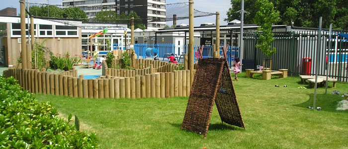 school playground climbing